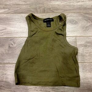 Urban planet green tank top crop